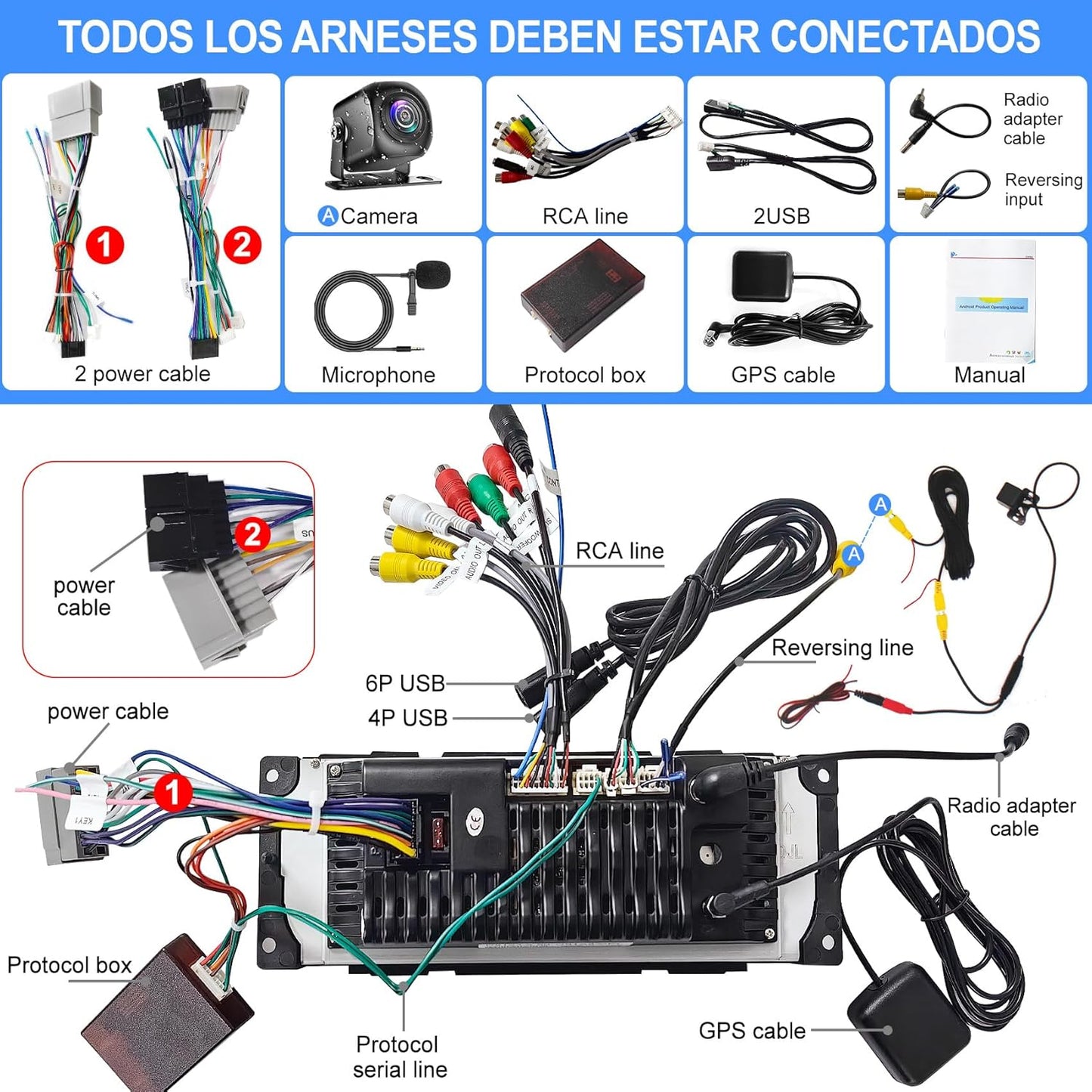 Car Radio Stereo for Dodge RAM 1500 2002-2006,for Jeep Wrangler 2003-2006, for Jeep Grand Cherokee 1999-2004,6.8" QLED Touchscreen with Wireless CarPlay & Android Auto,4G+64GB Android 13 System For Dodge Ram 2002-2006