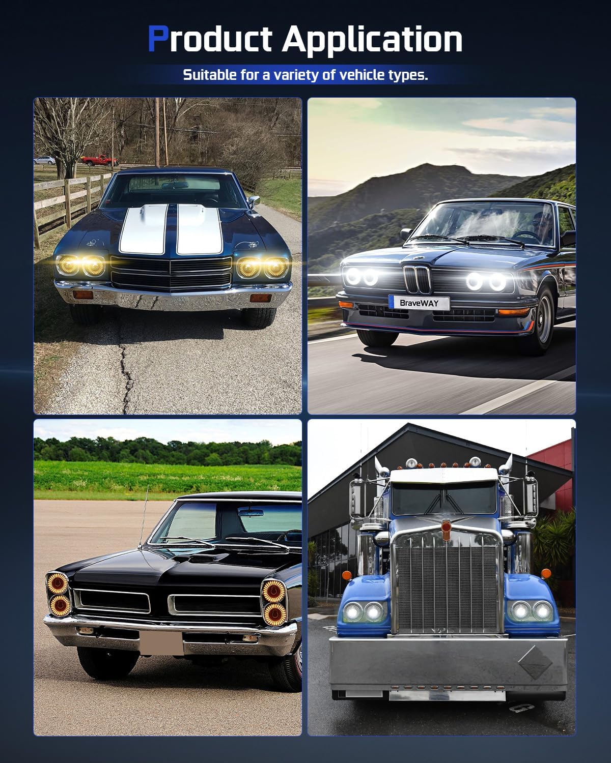 Anti-glare 5.75' LED Headlights
