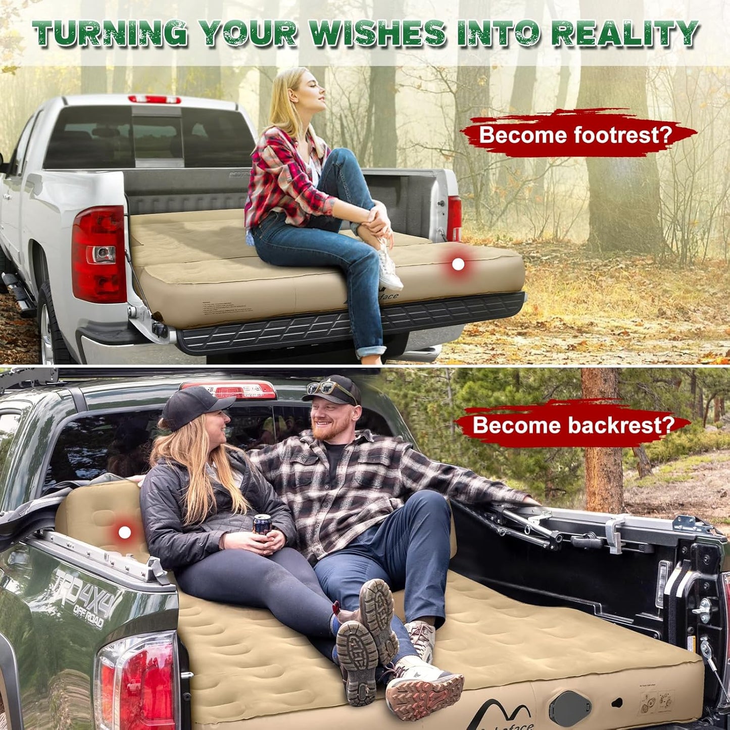 Truck Air Mattress for 5.5-5.8ft Short Truck,