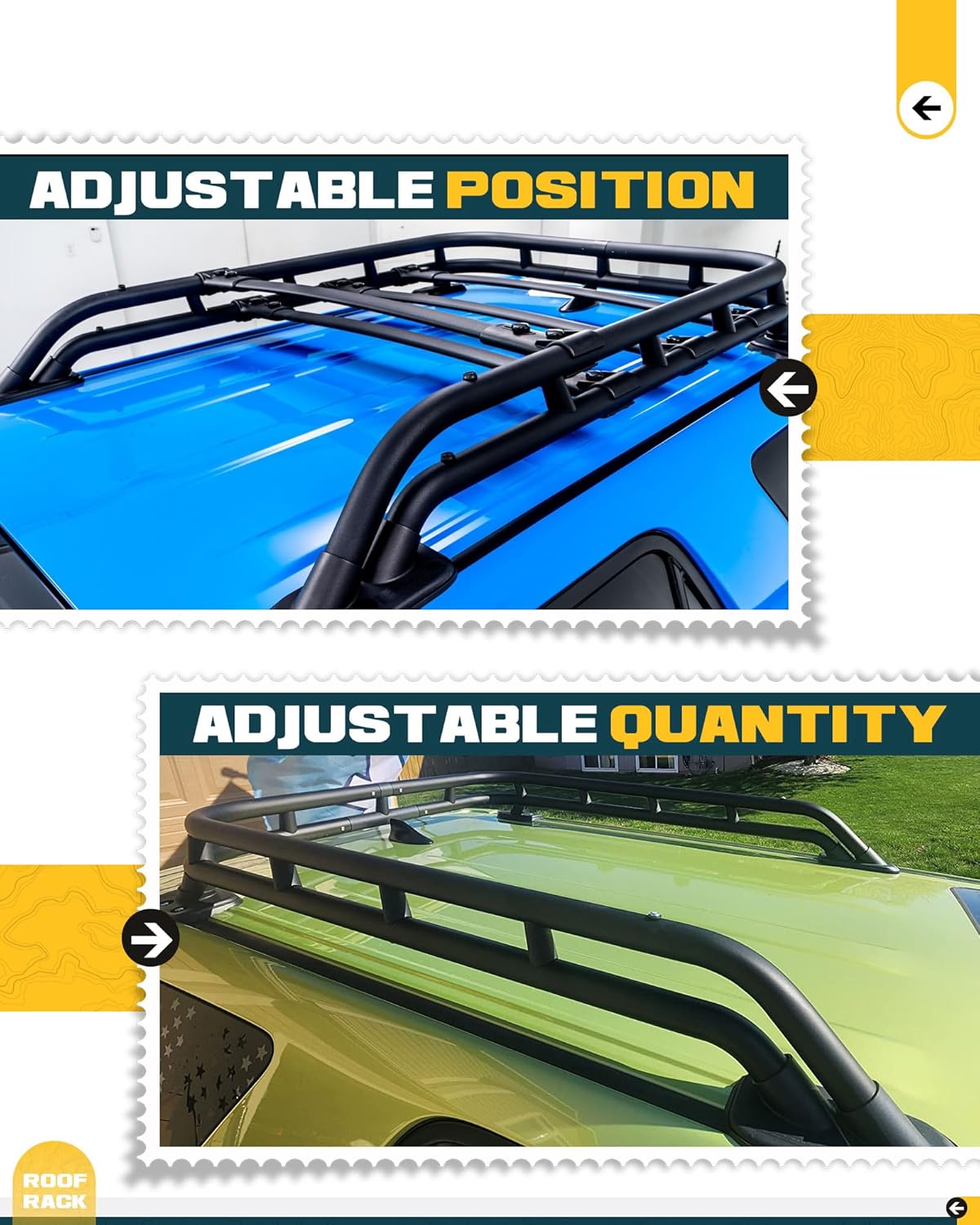 Heavy Duty Roof Rack Basket Fit for Toyota 4Runner 2010-2024