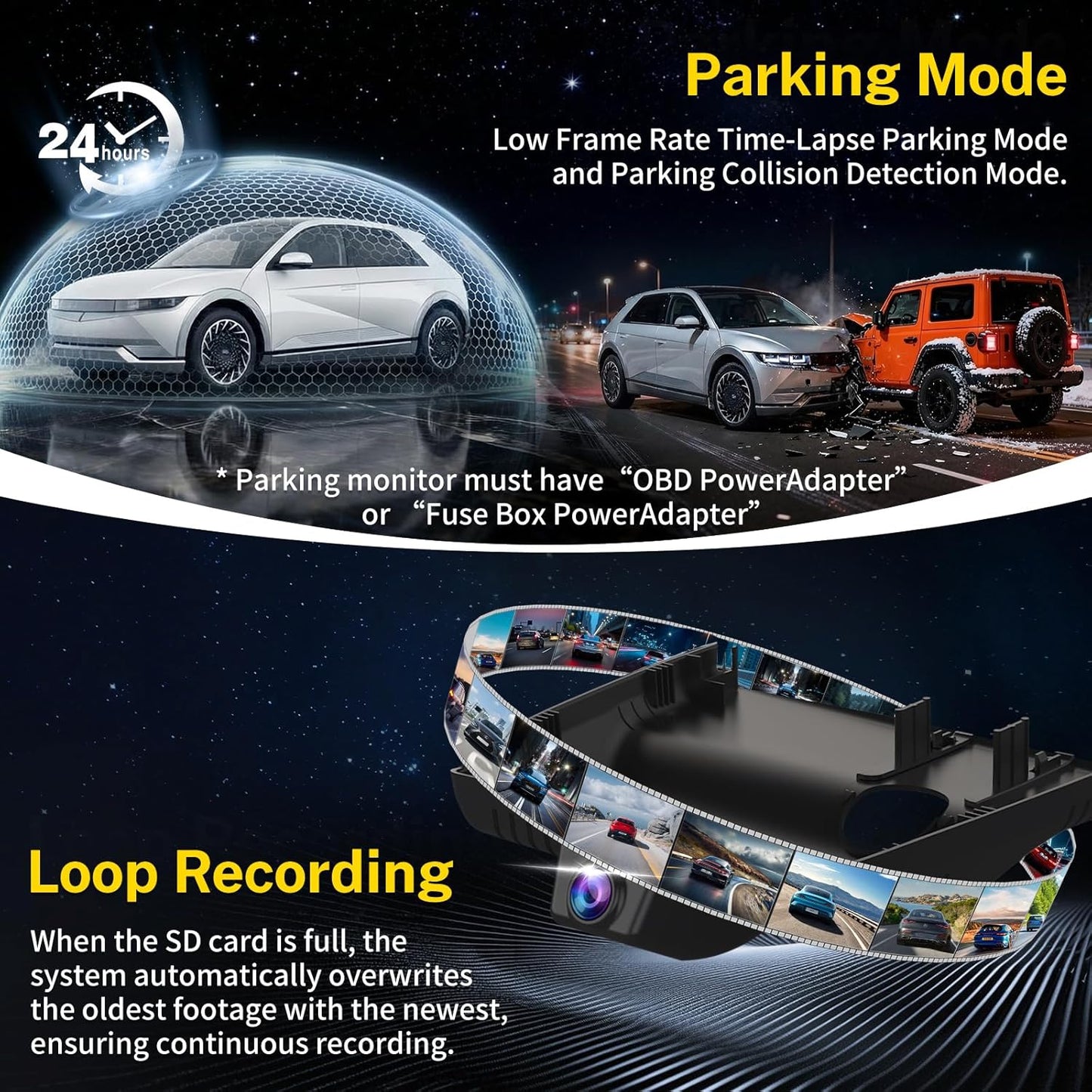 Front 4K Dash Cam Suitable for Hyundai Ioniq 5 2025-2026 (with 7 Vents) & 2025 Ioniq 5 N,OEM Dash Camera,2160P Video HDR,5.8G WiFi&APP,GPS,G-Sensor