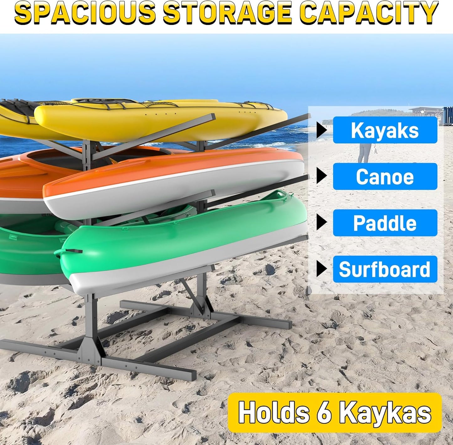 Ultrawall Kayak Storage Rack, Freestanding Kayak Racks For Garage