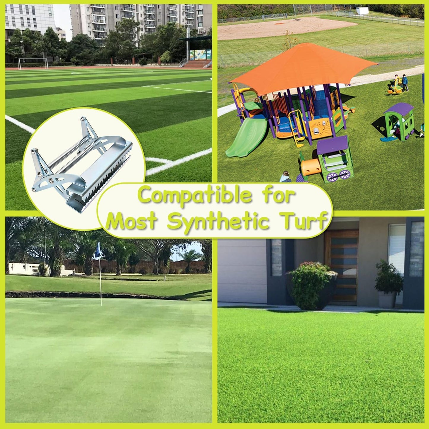 TOPOWN Artificial Lawn Installation Tool Turf Gripper Heavy-Duty, Synthetic Turf Gripper Artificial Grass Installation Tool Grass Gripper, Quick-Use for Scoccer Field, Golf Course, Park, Garden