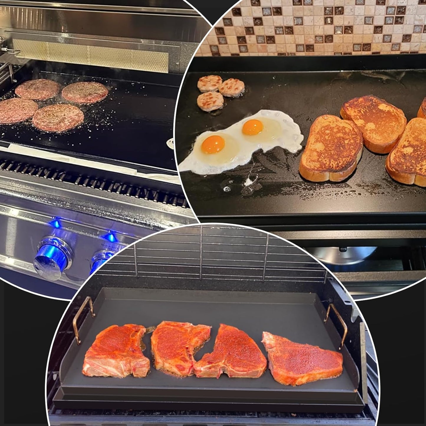 25'x16' Nano-Ceramic Nonstick Griddle for Gas & Charcoal Grills