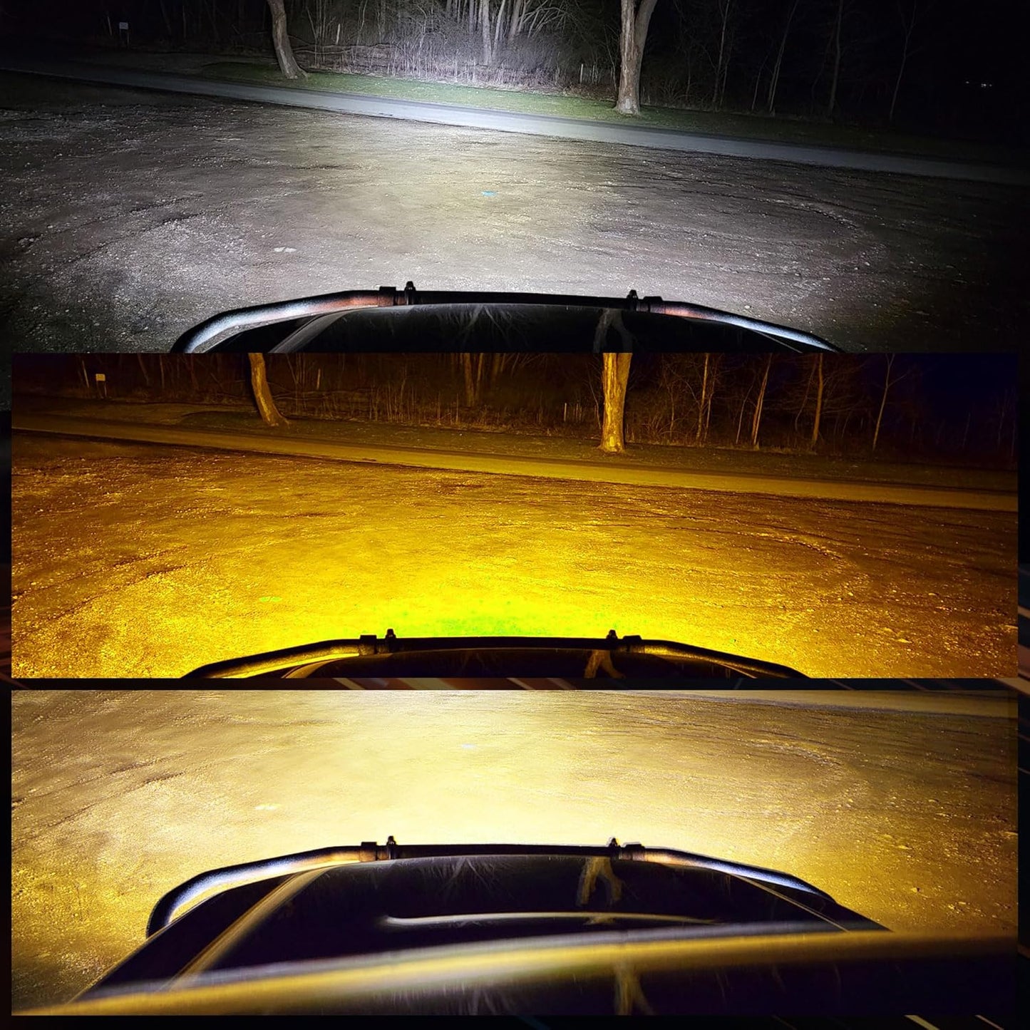 52 Inch 300W LED Light Bar White/Amber Flasing Strobe