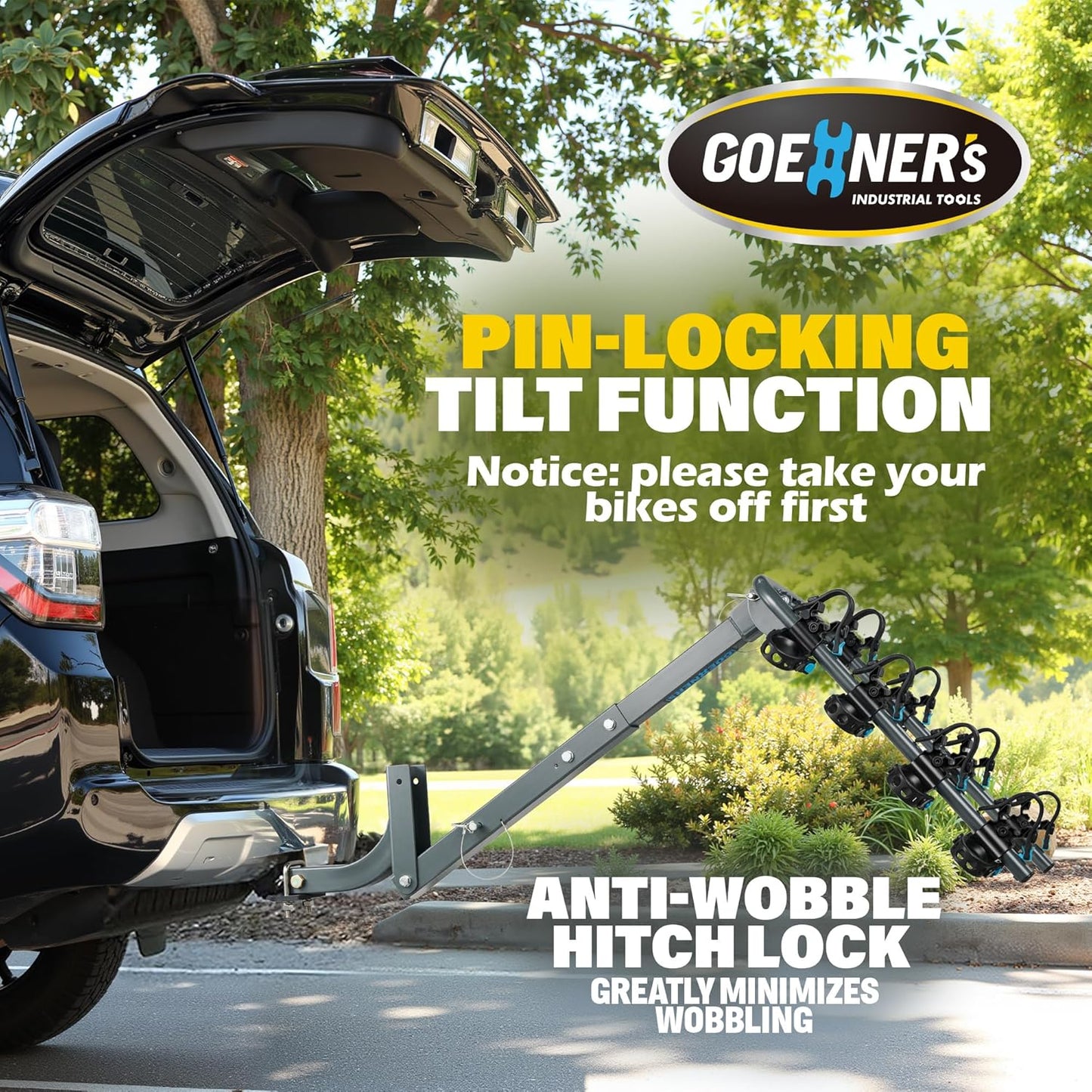 4 Bike Rack Hitch Mount (240lbs)