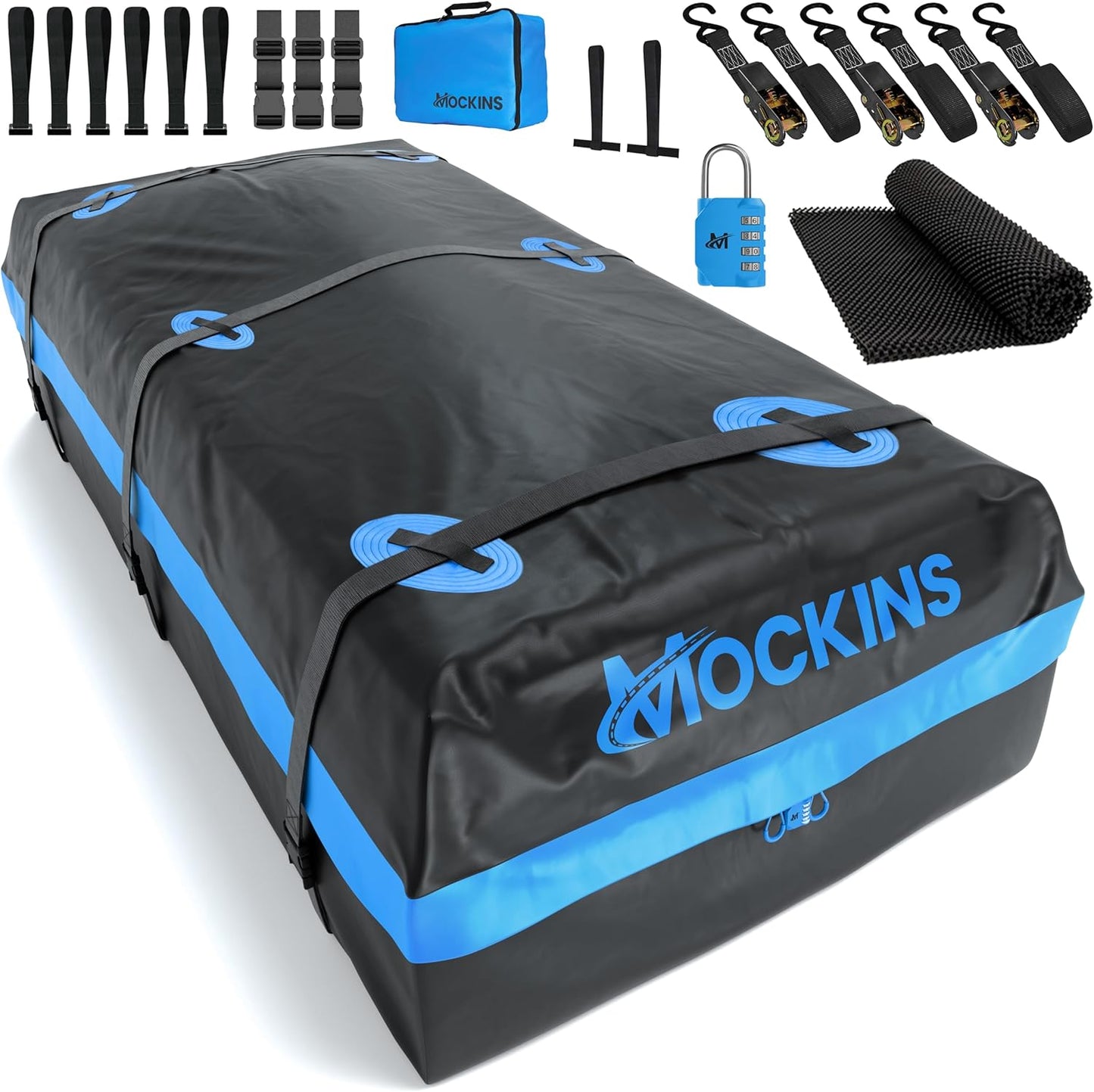 35 Cu Ft Waterproof Rooftop Cargo Carrier Bag | 80x40x19 Heavy Duty, Abrasion Resistant