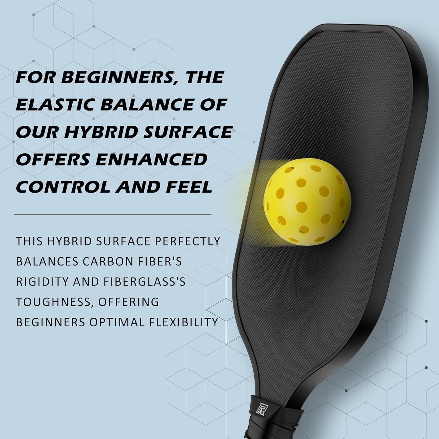 T-300 Carbon Fiber Pickleball Paddles Set of 4 USAPA Certified with Spin Texture, set of 4.