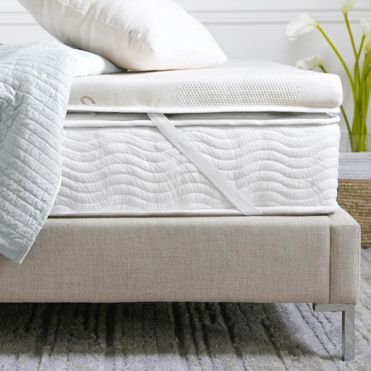 Saatva High-Density Foam Mattress Topper - 1.5” Layer of High-Density Foam - Contouring Comfort with Medium Firmness - Cal King California King High Density Foam