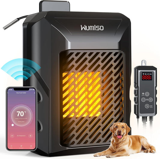 Dog House Heater, Dog House Heater With Thermostat 500watt, Pet House Heater, Dog Heaters For Outside Doghouse With Wifi Control, Chicken Coop Heater