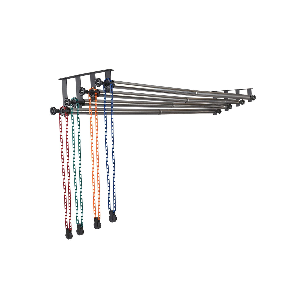 Photography Backdrop Roller Support System, 4 Rollers, 120-inch Stainless Steel Crossbars, Wall/Celing/Light Stand Backdrop Mount, Background Support