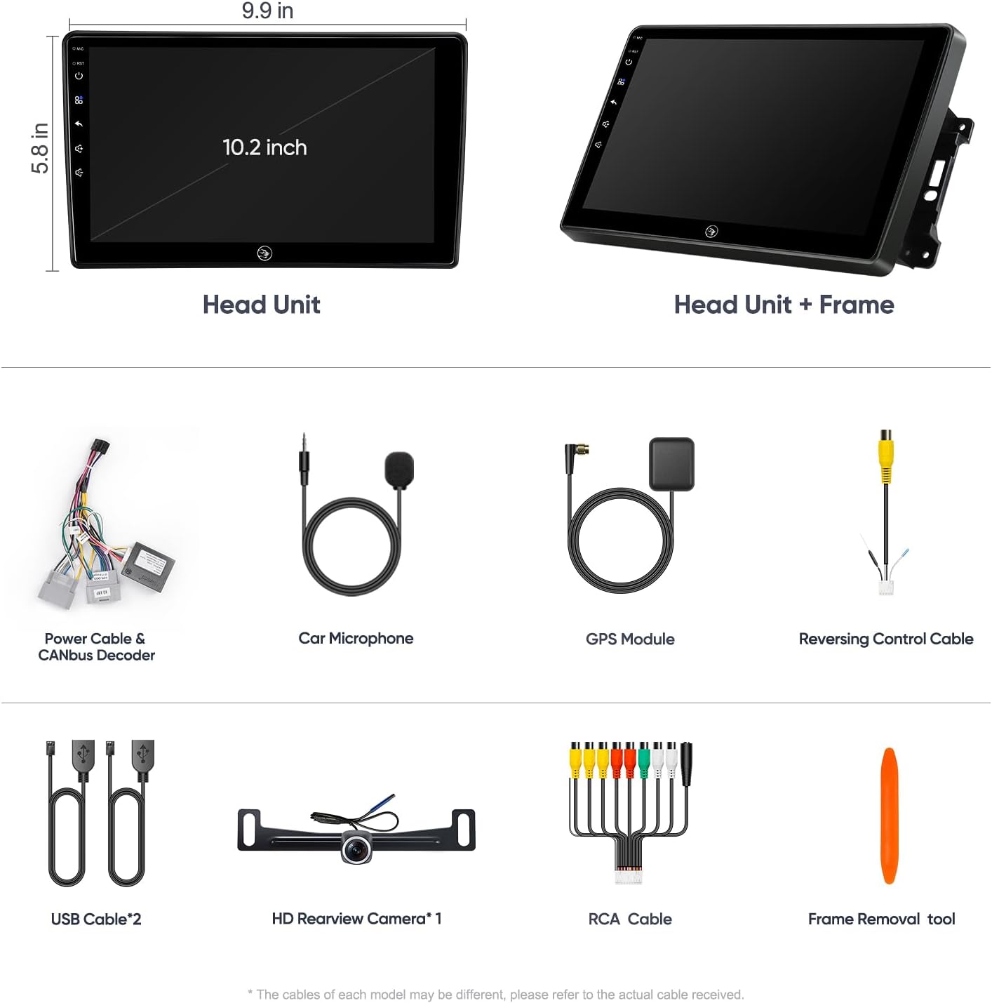 for Jeep Wrangler Radio 2007-2018 Dodge Ram 2009-2012 with CarPlay Android Auto,Plug and Play QLED Touch Screen Car Stereo(2+64G)