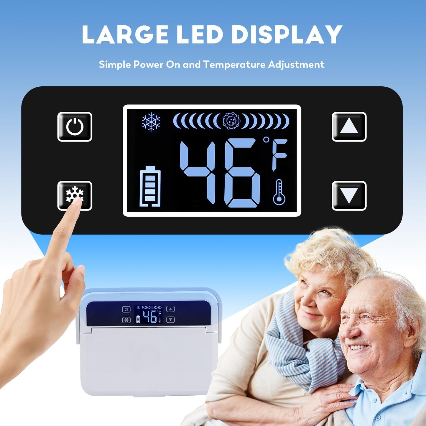 Portable Insulin Cooler Box for Max12 Pens, Setting with 5V  Medicine Refrigerator for Home & Outdoor Use, Battery