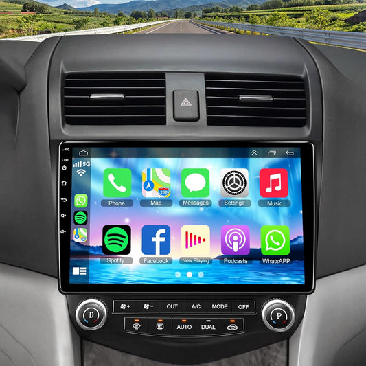 4+64 Android 13 for 2003-2007 Honda Accord Car Stereo, 10.2 Inch IPS Touch Screen Car Radio with Carplay