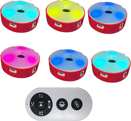6pcs Sport Agility Light, Agile Reaction Training Light Quick Response Training Light, USB Charging, Last 10 Hours