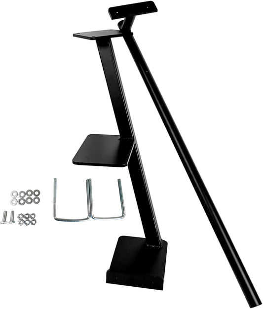 2 Step Boat Trailer Steps, Universal fit Bass Boat Trailer Tongue Steps 3.5' or 3' Wide & 5' Tall, Anti-Slip Boat Steps