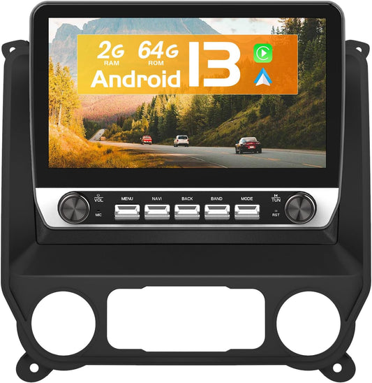 [2+64G]Android 13 Car Radio Stereo for Chevy Silverado GMC Sierra 2014-2018 with Wireless Carplay