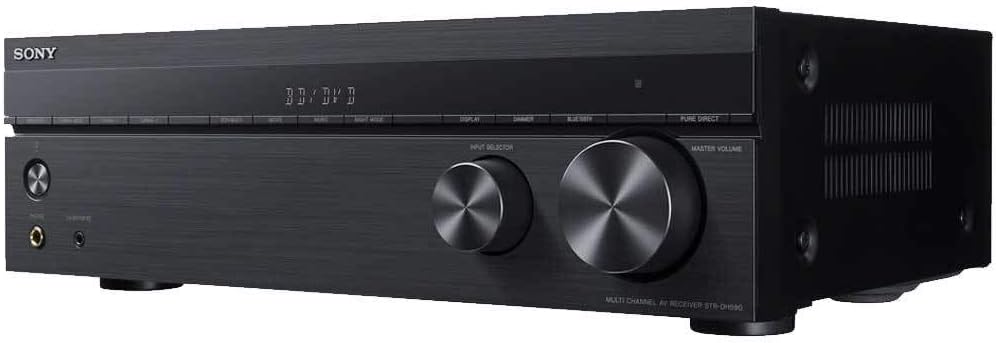 Sony STRDH590 5.2 Channel Surround Sound Home Theater Receiver: 4K HDR AV Receiver with Bluetooth,Black (refurbished)