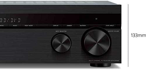 Sony STRDH590 5.2 Channel Surround Sound Home Theater Receiver: 4K HDR AV Receiver with Bluetooth,Black (refurbished)