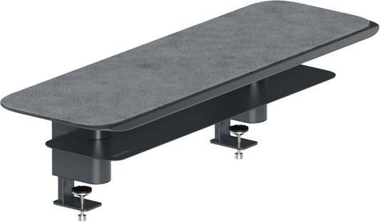 Branch Monitor Stand - Elegant, Two-Tier, Powder-Coated Steel Stand with Soft Felt Liner - Small Monitor Riser