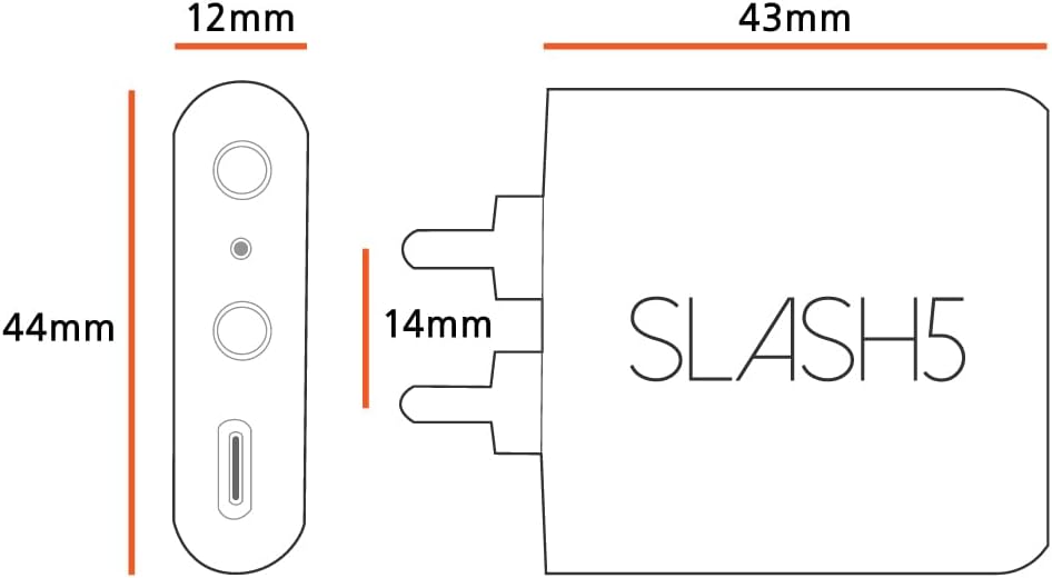 Slash5 Bluetooth Audio Receiver, LDAC, aptX Adaptive/HD, AAC, Analog in, 3.5mm/RCA Out, Hi-Res, QCC5125