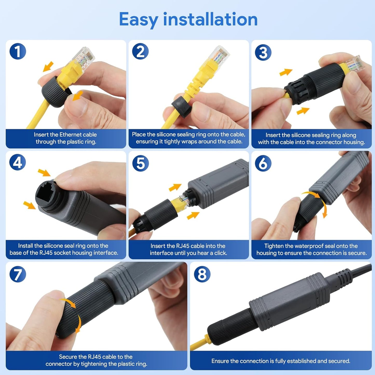 Starlink Mini PoE Injector & 12V Starlink Adapter Splitter Kit, 150W 5 in 1 GigE Passive PoE RJ45 USB Type-C Power