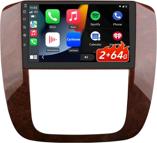 Android 13 [2GB+64GB] Car Radio Compatible for GMC Yukon Chevrolet Tahoe/Suburban 2007-2013, 9 Inch