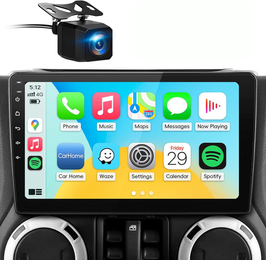 Head Unit for Jeep Wrangler JK 2007-2018 Compass Grand Cherokee Dodge Ram,10' Android 13 2-64g, Touchscreen