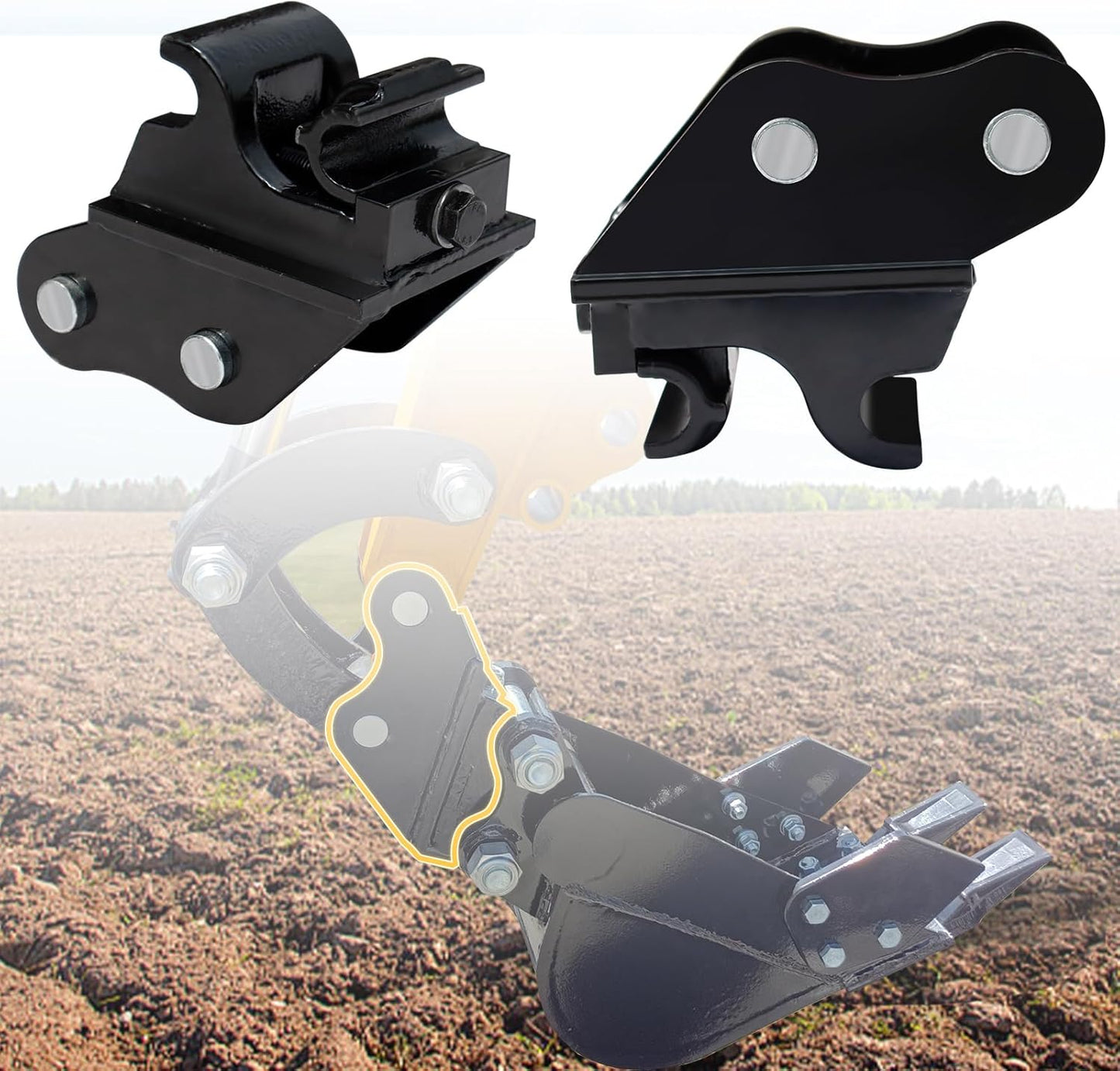Quick Change Hitch for Mini Excavators, Quick Connect Attachments Mechanical, Quick Hook Couple