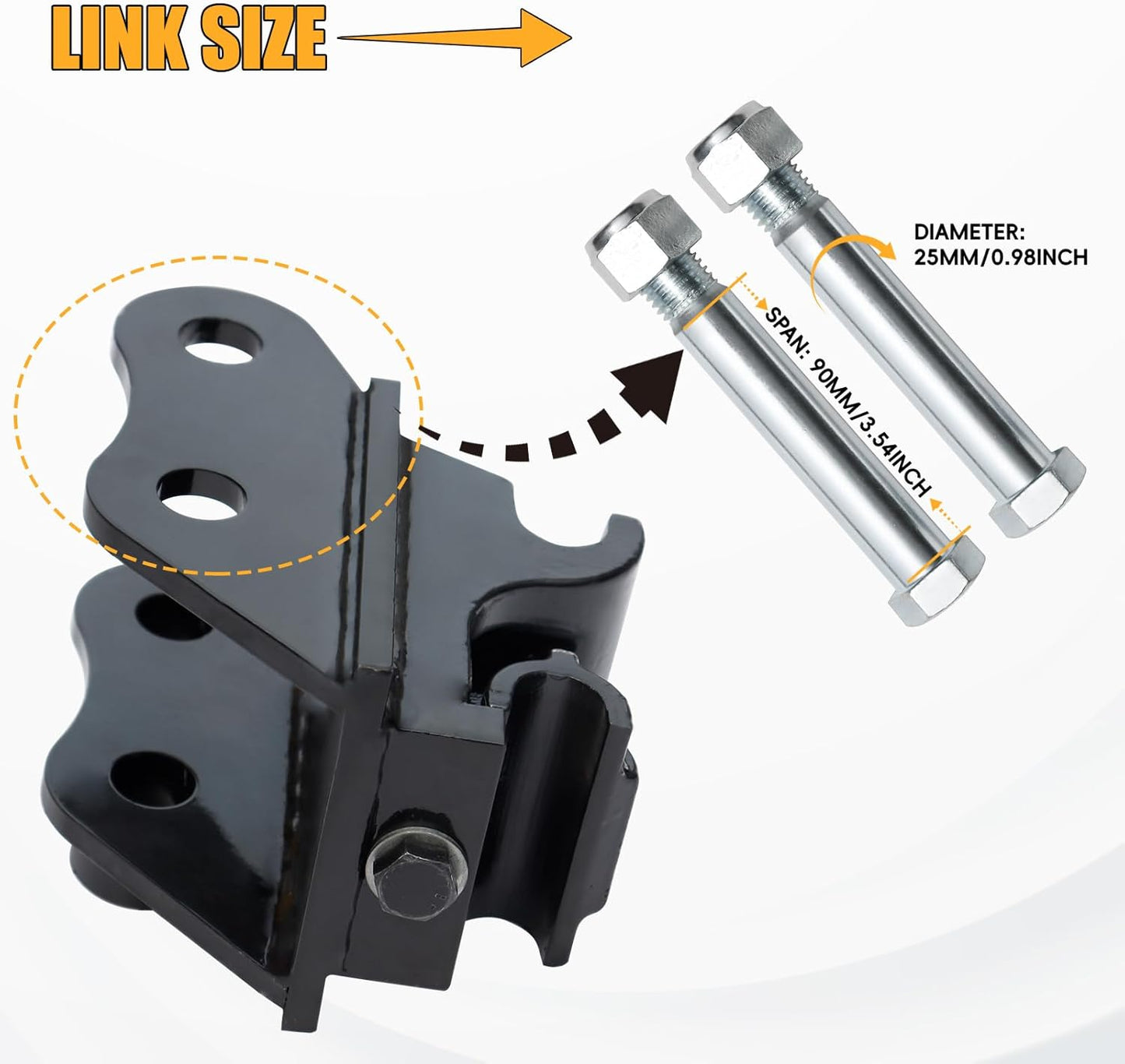 Quick Change Hitch for Mini Excavators, Quick Connect Attachments Mechanical, Quick Hook Couple