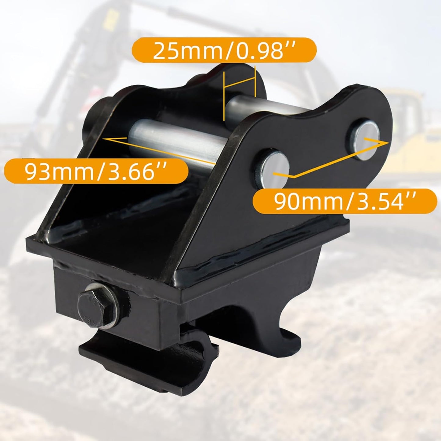 Quick Change Hitch for Mini Excavators, Quick Connect Attachments Mechanical, Quick Hook Couple
