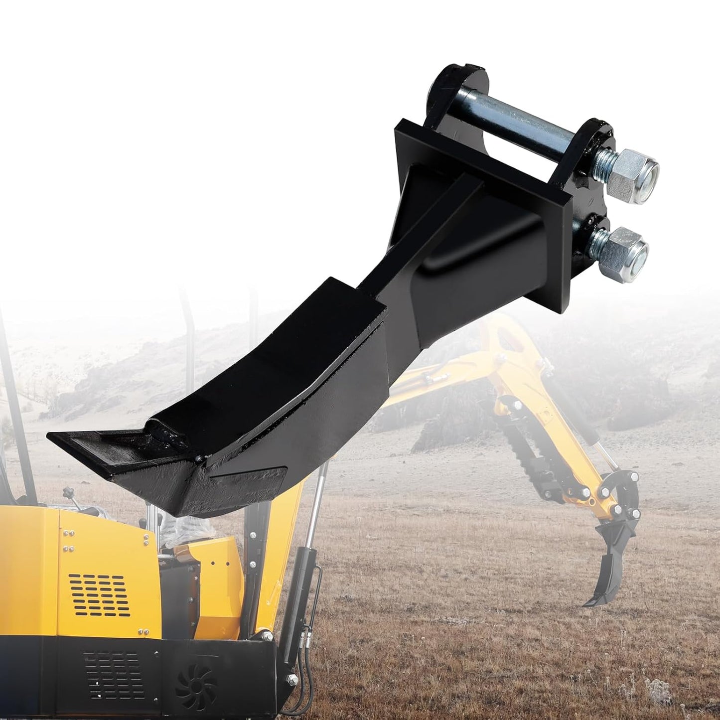 Mini Excavator Attachment Ripper, Single Hook Backhoe, 90 mm/3.54in Span