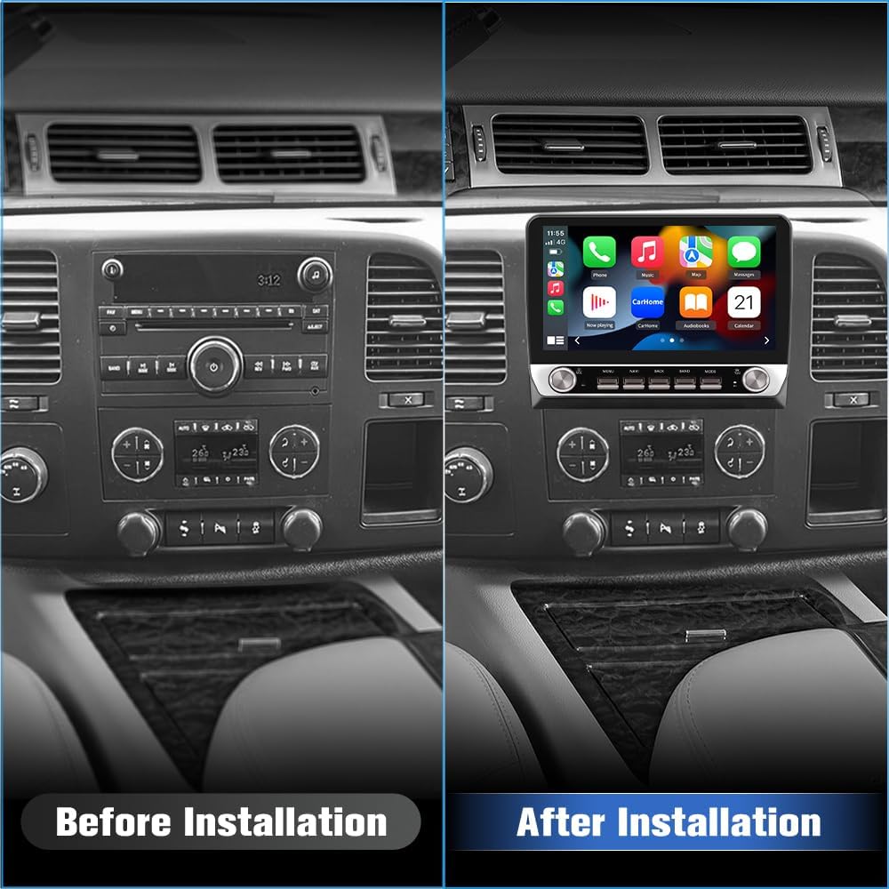Android 13 2GB+64GB Car Radio Compatible for Chevy Chevrolet Silverado Tahoe Equinox GMC Sierra Yukon