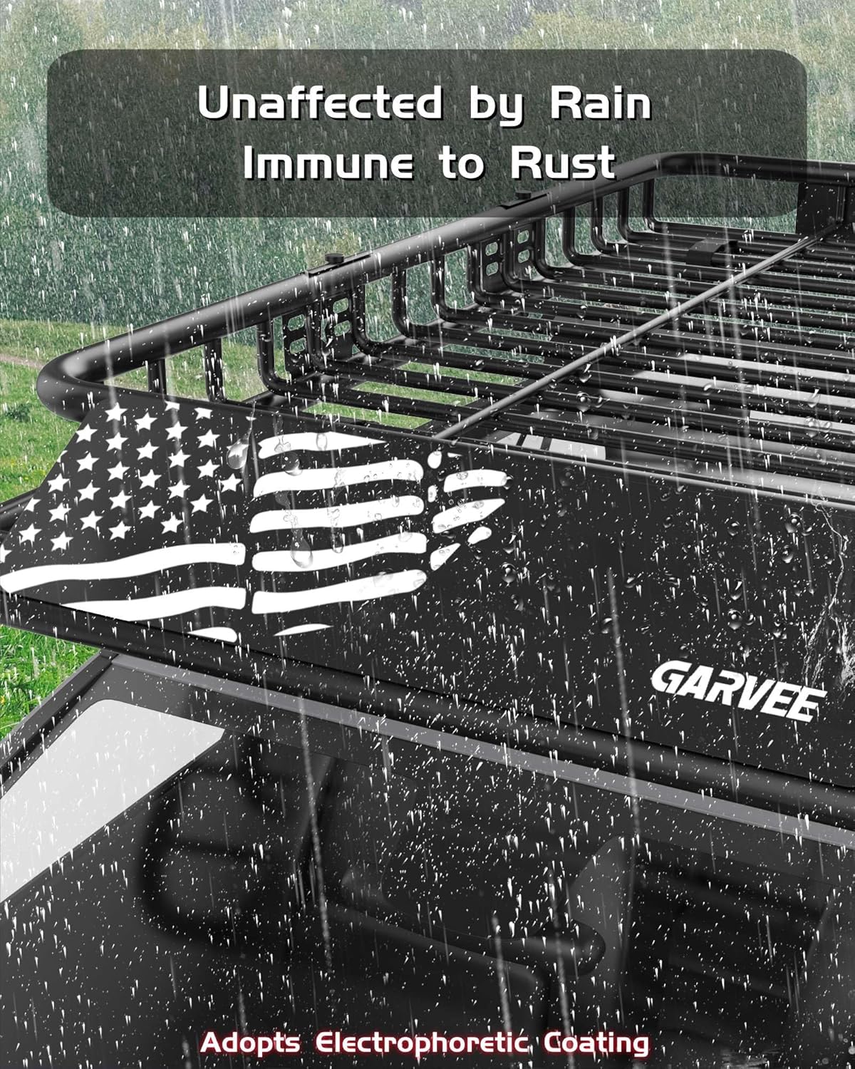 64'x 39' Universal Roof Rack Carrier Basket, 200 Lbs Capacity with Extension Luggage Holder