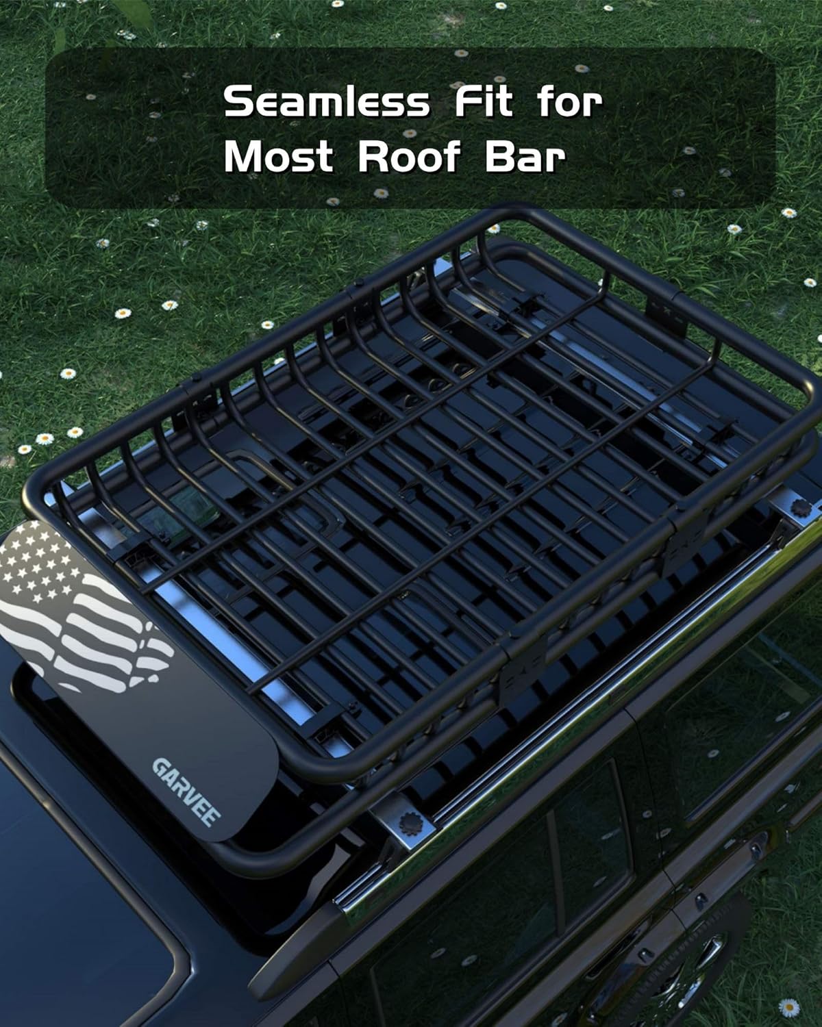 64'x 39' Universal Roof Rack Carrier Basket, 200 Lbs Capacity with Extension Luggage Holder