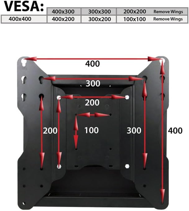 Recessed in-Wall TV Mount for 42-75 Inch Flat Screens with 19' Long Extension, Zero Clearance, Low Profile