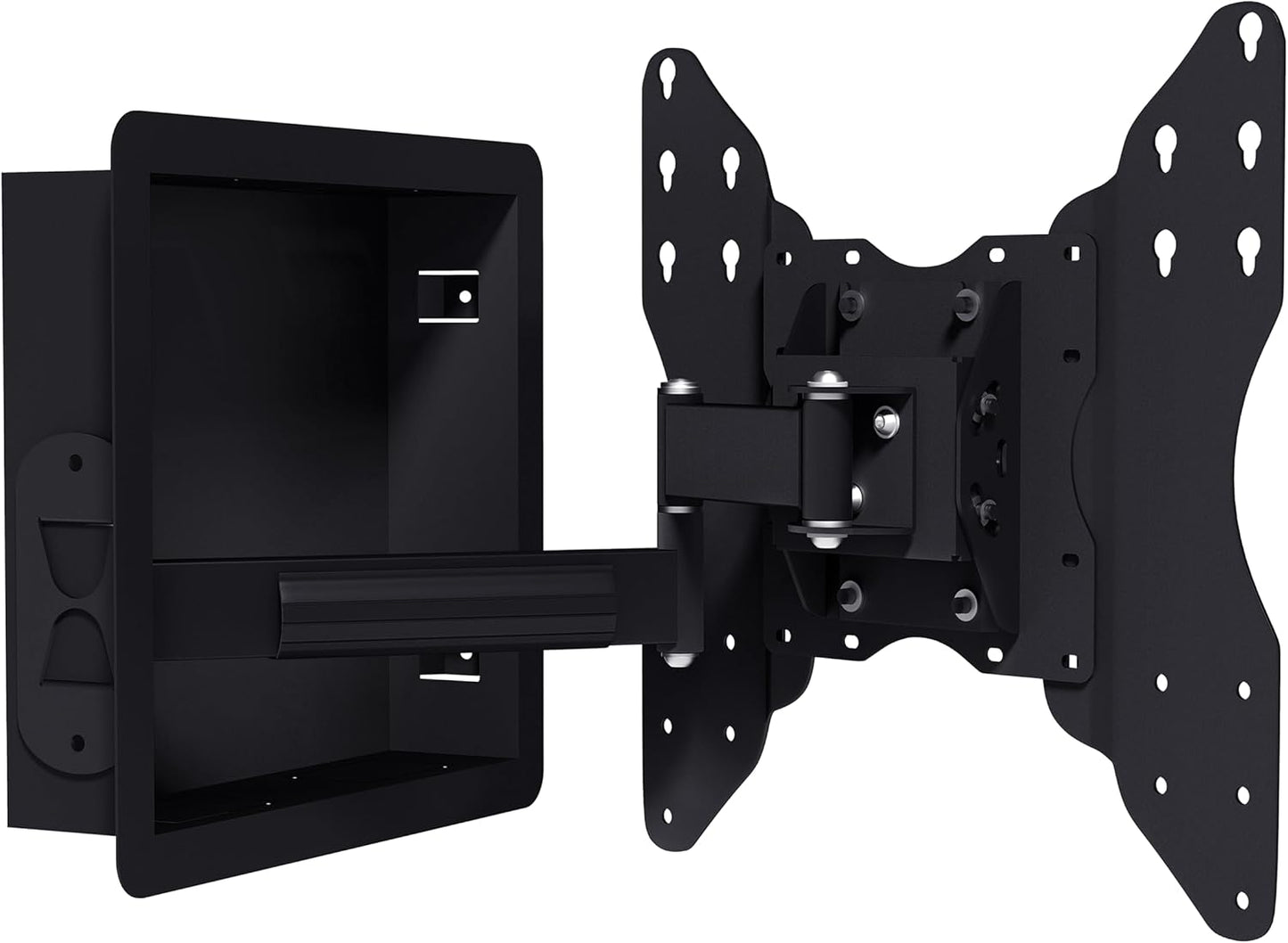 Recessed in-Wall TV Mount for 42-75 Inch Flat Screens with 19' Long Extension, Zero Clearance, Low Profile