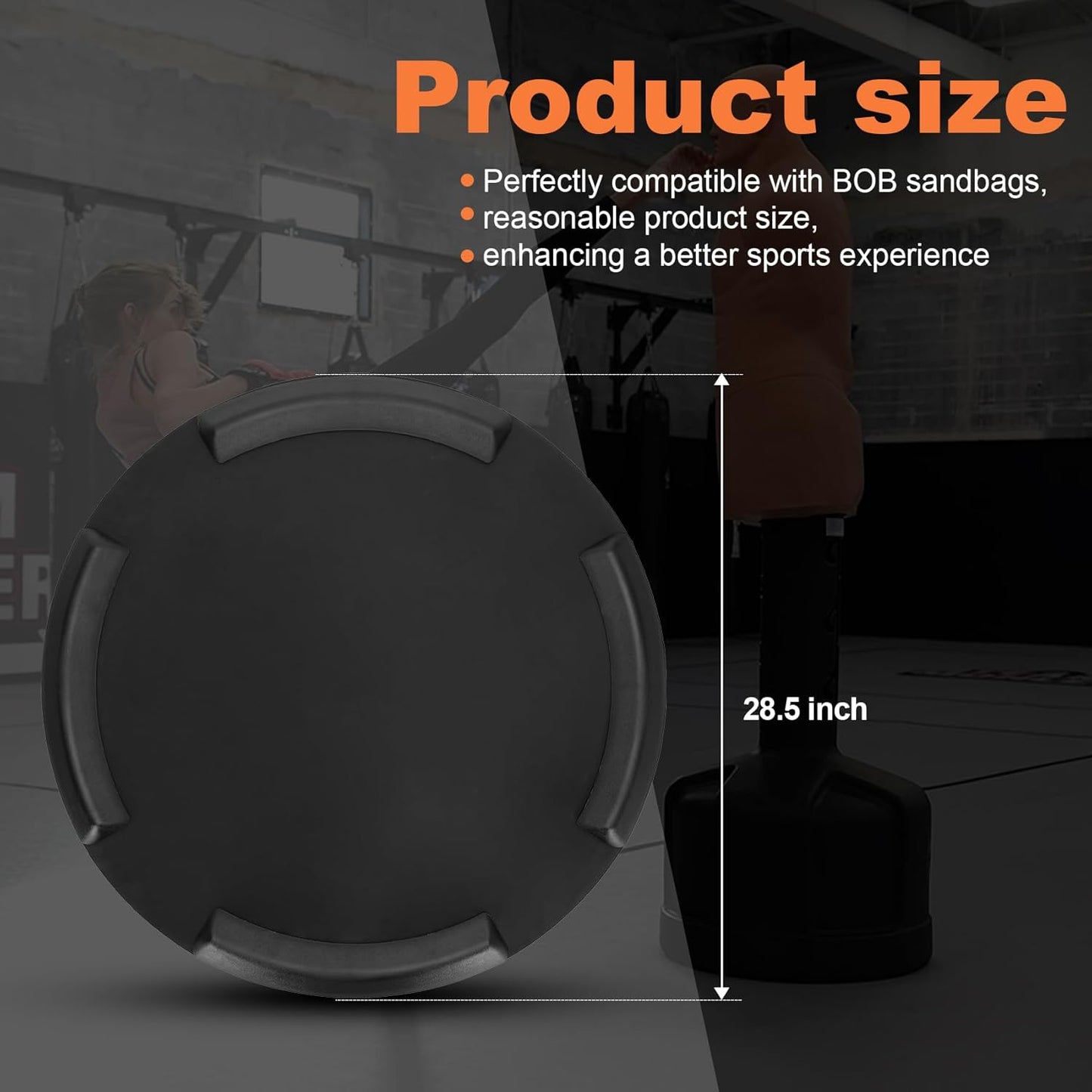 Bag Ring Mat Bumper Kit, Keeps Freestanding Heavy Bags from Moving or Tipping During Intense Workouts