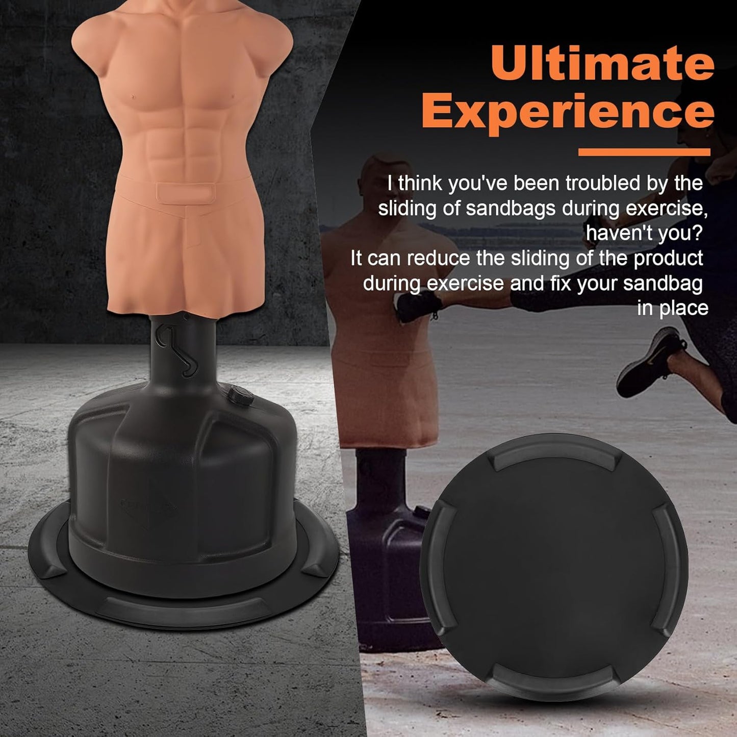 Bag Ring Mat Bumper Kit, Keeps Freestanding Heavy Bags from Moving or Tipping During Intense Workouts