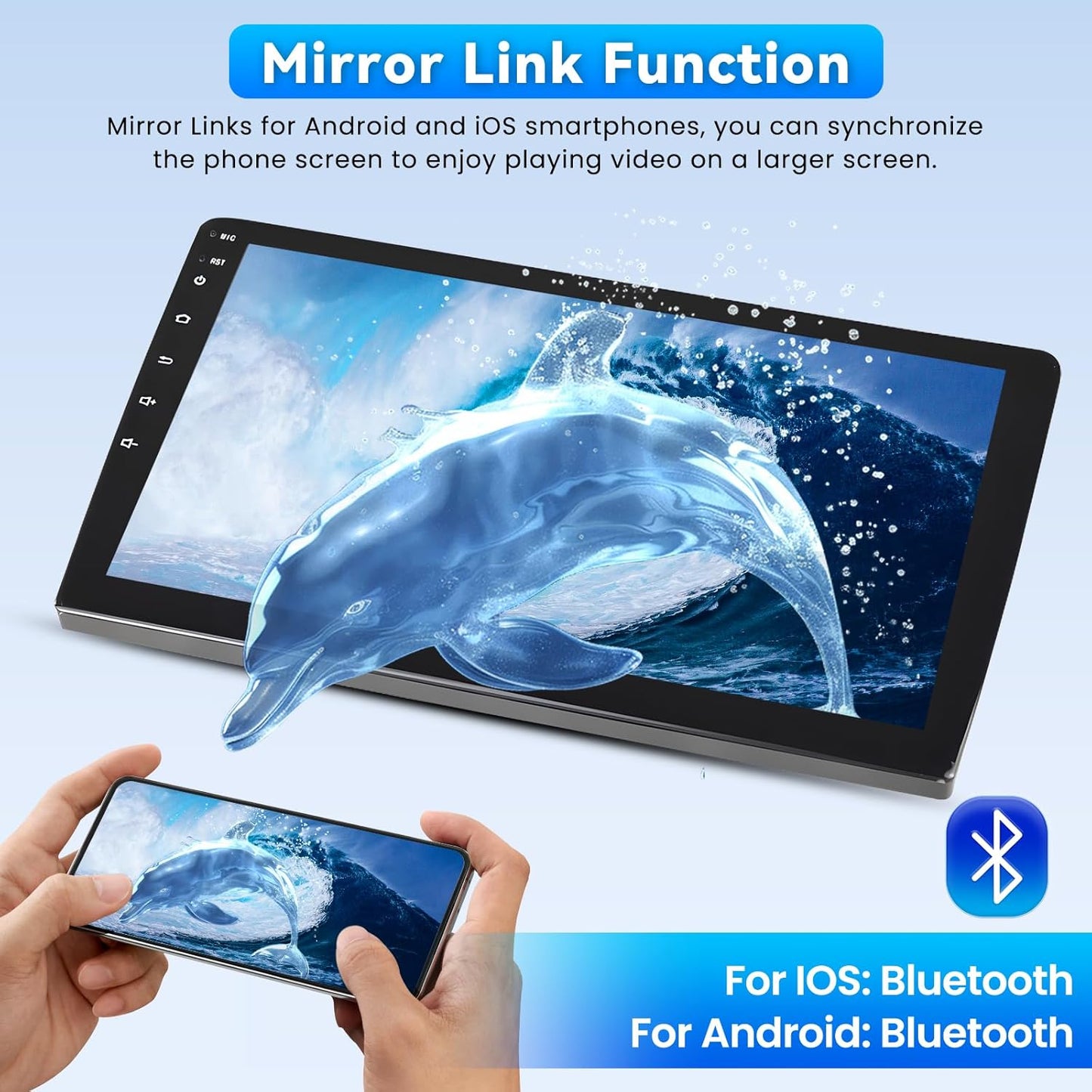 Car Stereo Radio for Ford F-150 F150 2009 2010 2011 2012 with Wireless Carplay Android Auto, 4+64G 9 inch HD IPS Thouch Screen Bluetooth Radio with