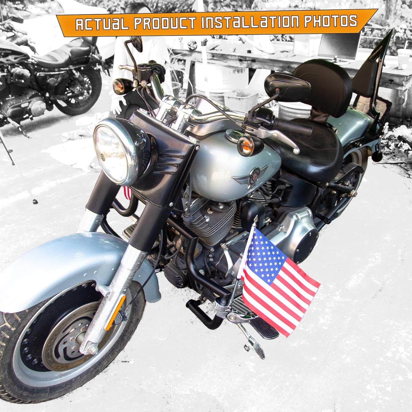 Kinglemc Adjustable One-Piece Sissy Bar Luggage Rack Passenger Backrest with Lock for Harley Softail Deluxe FatBoy 2000-2017