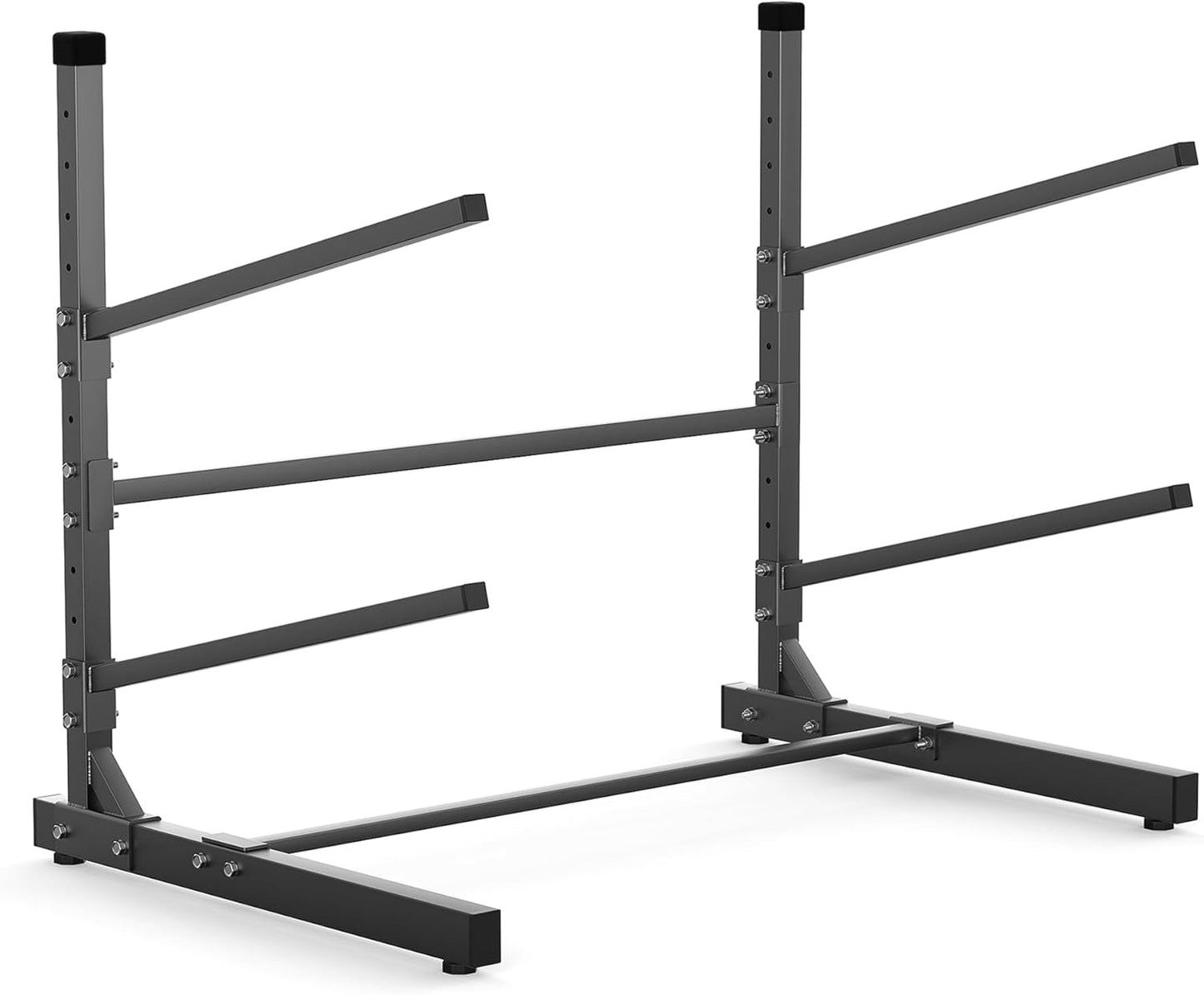 Garage Floor Kayak Storage Rack, Heavy-Duty 2-Tier Freestanding Metal Kayak Storage Stand