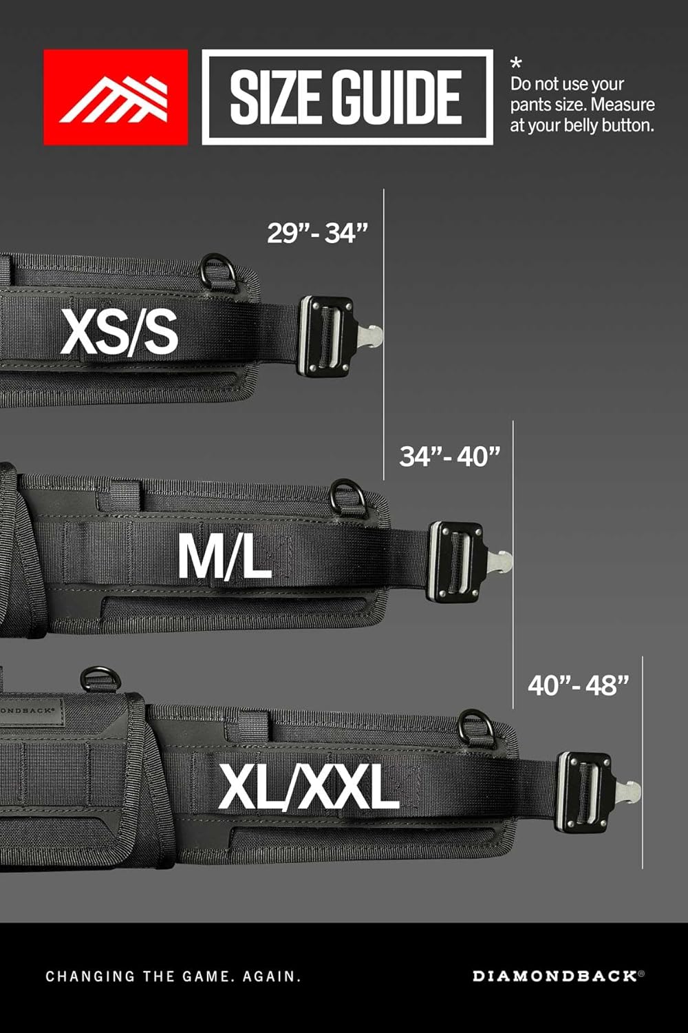 Tempo Belt, M/L, Diamondback on Buckle