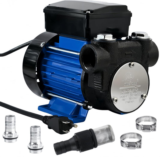 Oil Transfer Pump 110V Electric Fuel Transfer Pump 18 GPM Kerosene Biodiesel Diesel Fuel Filling Oil Draining