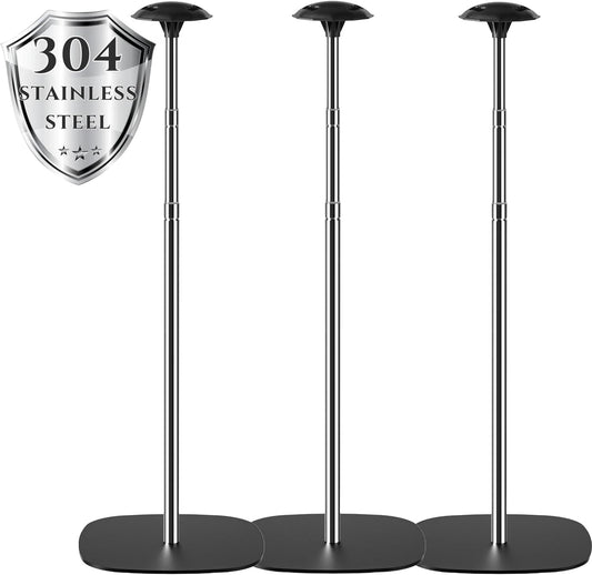 Boat Cover Support Poles 3 PK Support Systems, Height Adjustable 304 Stainless Steel with Stable Full-Touchdown