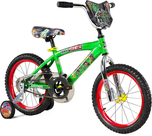Dynacraft Teenage Mutant Ninja Turtles Boys Bike for Ages 5 to 7, Beginner Kids Bicycle with Training Wheels