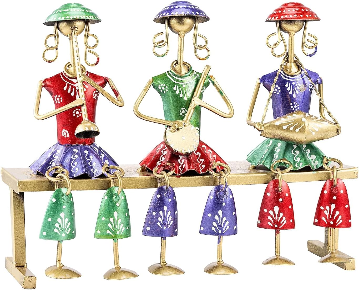 Rajasthani Tribal Musician Table Top Decor Showpiece Playing Instrument Art Show Piece