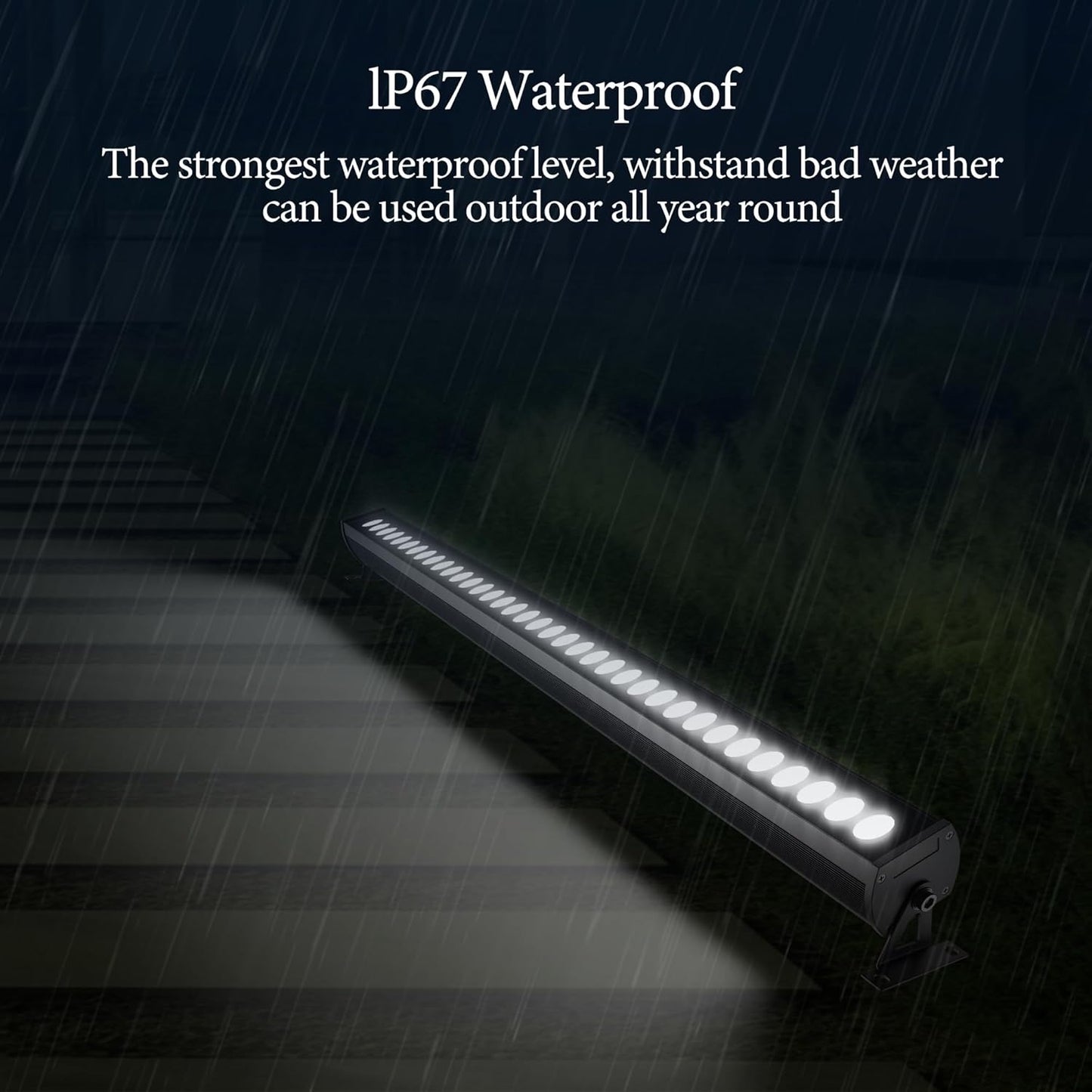 Smart Wall Washer Light, Waterproof, Adjustable Color Temperature, Dimmable 1%-100%, Super Bright
