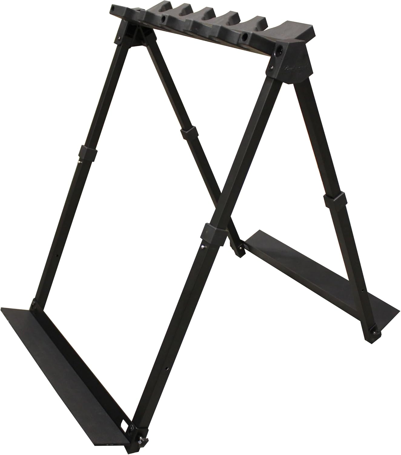 Rush Creek Creations Portable 10-Gun Rack, Lightweight Foldable Gun Stand with Carrying Case, Aluminum