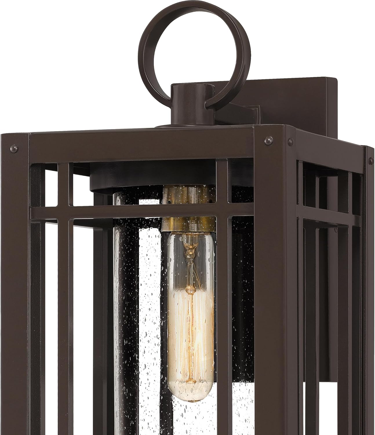 Pelham Outdoor Wall Lantern, Coastal Armour 20.75 Inch 1-Light Western Bronze Wall Sconce,  E26 Base